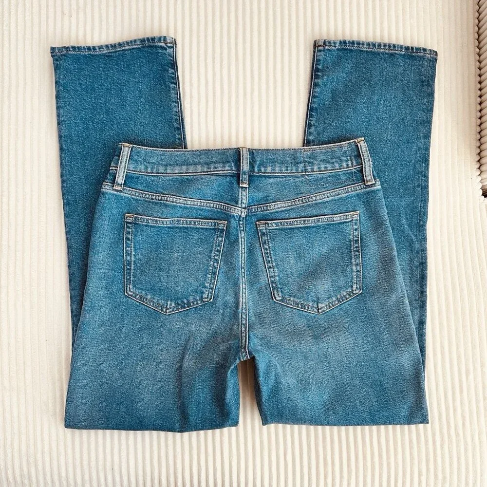 J.Crew Womens Hipped Straight Jean 27 High Rise Stretch Denim Classic NWT $158 - Picture 9 of 11